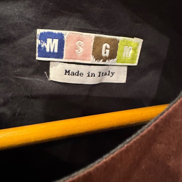 MSGM Burgundy sleeveless midi dress - Picture 4 of 4